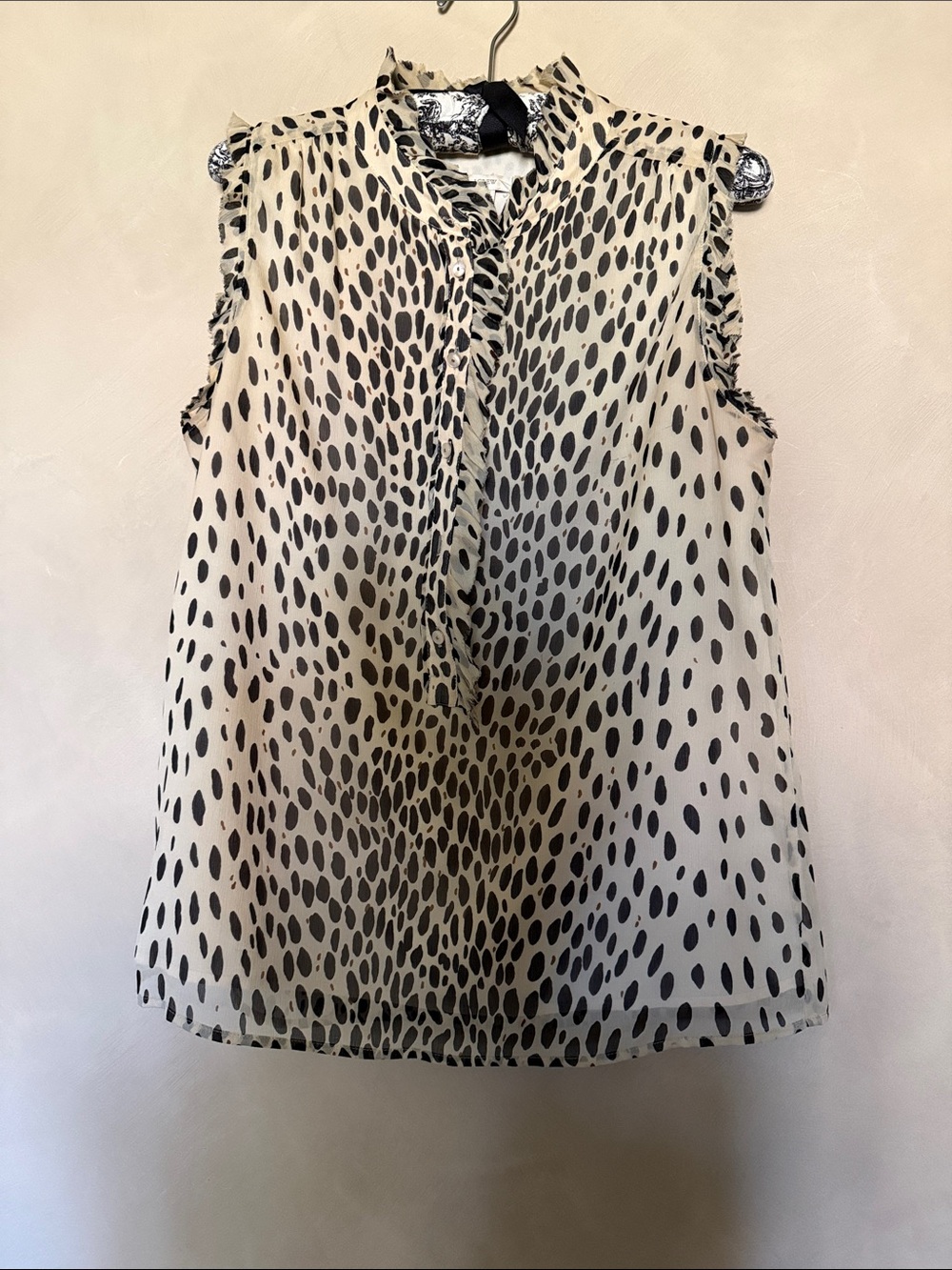 J Crew silk sleeveless blouse size 8